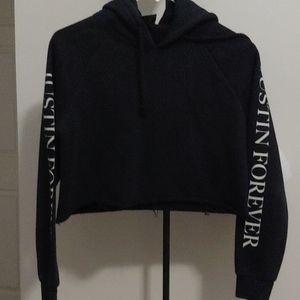 Justin Bieber cropped hoodie